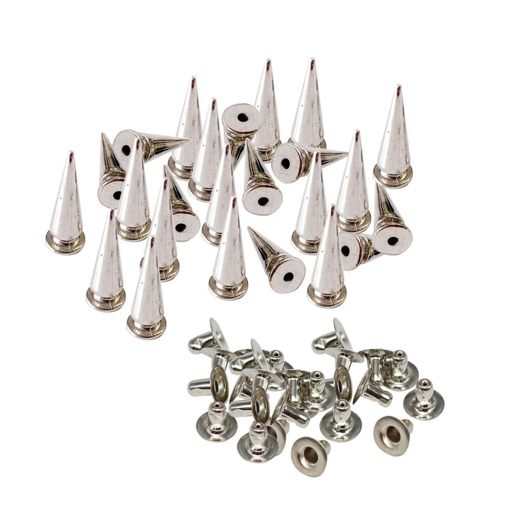 Plastic Spike Studs (10mm x 29mm) with Base Pin - Pack of 100