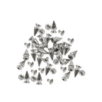 Plastic Thin Cone Punk Studs with Base Pin - (Pack of 100)
