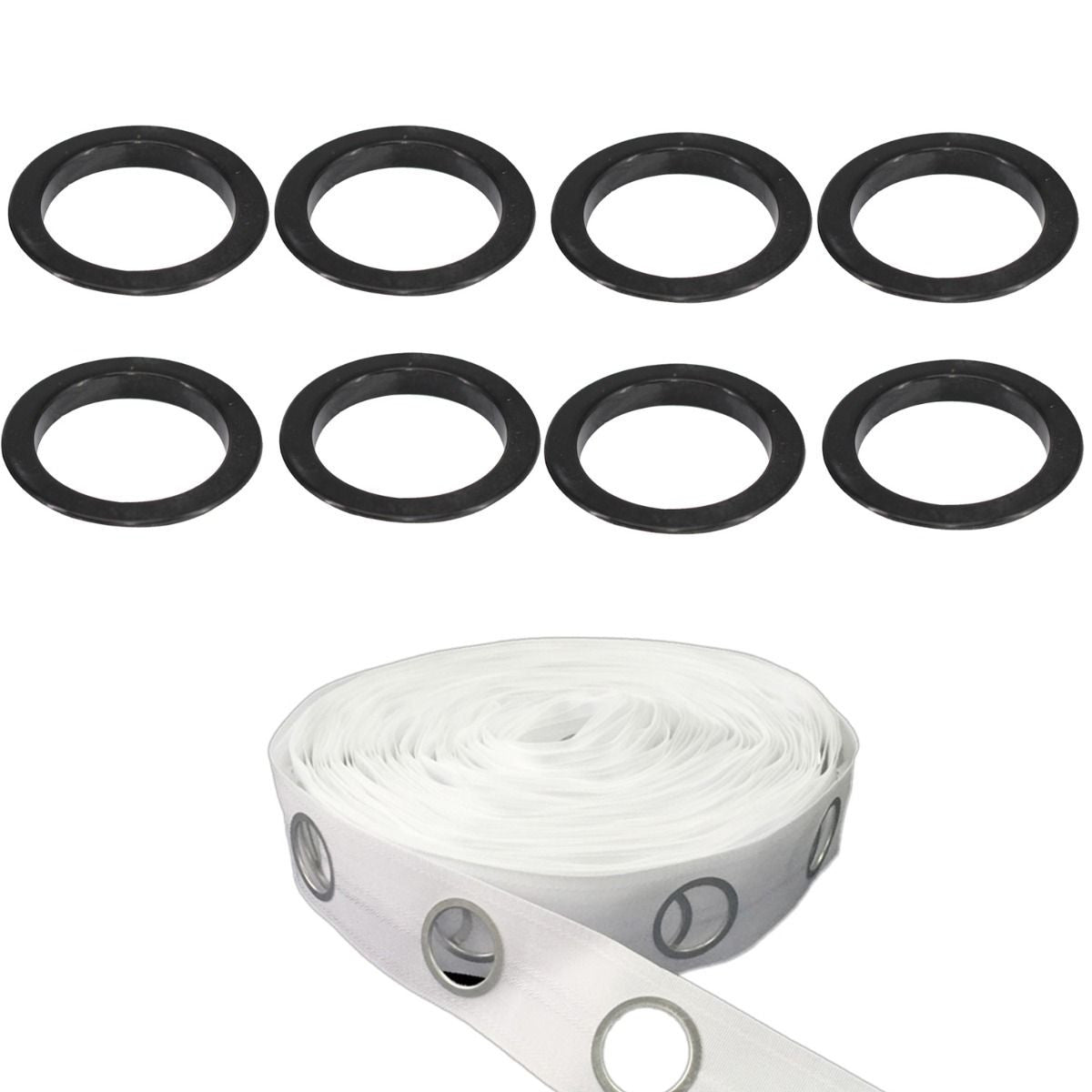 40mm Eyelet Curtain Heading Tape - 1m