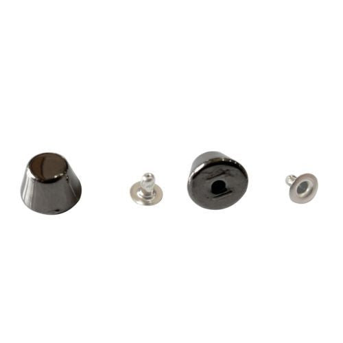 Flat Head Mushroom Shaped Punk Studs with Base Pin (Pack of 100)