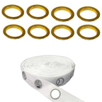40mm Eyelet Curtain Heading Tape - 1m