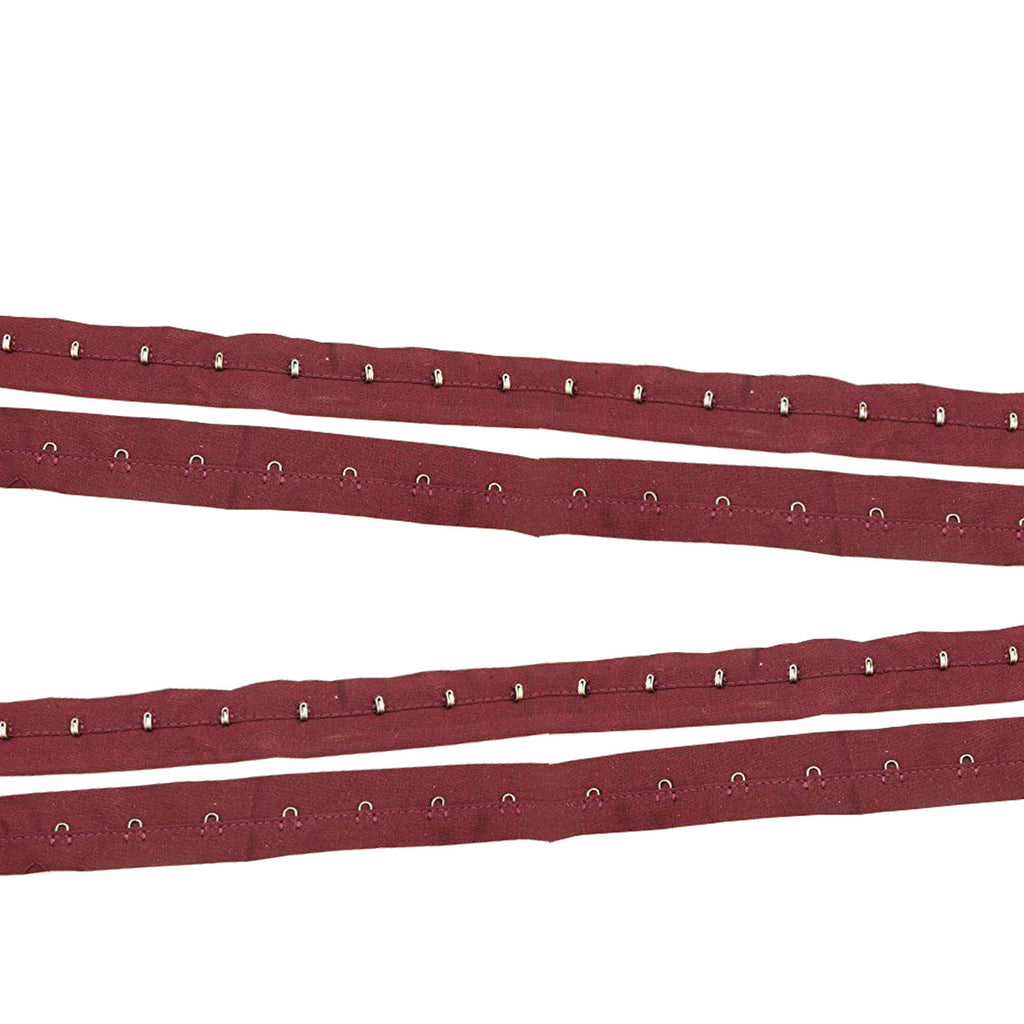 27mm Hook And Eye Tape - Burgundy