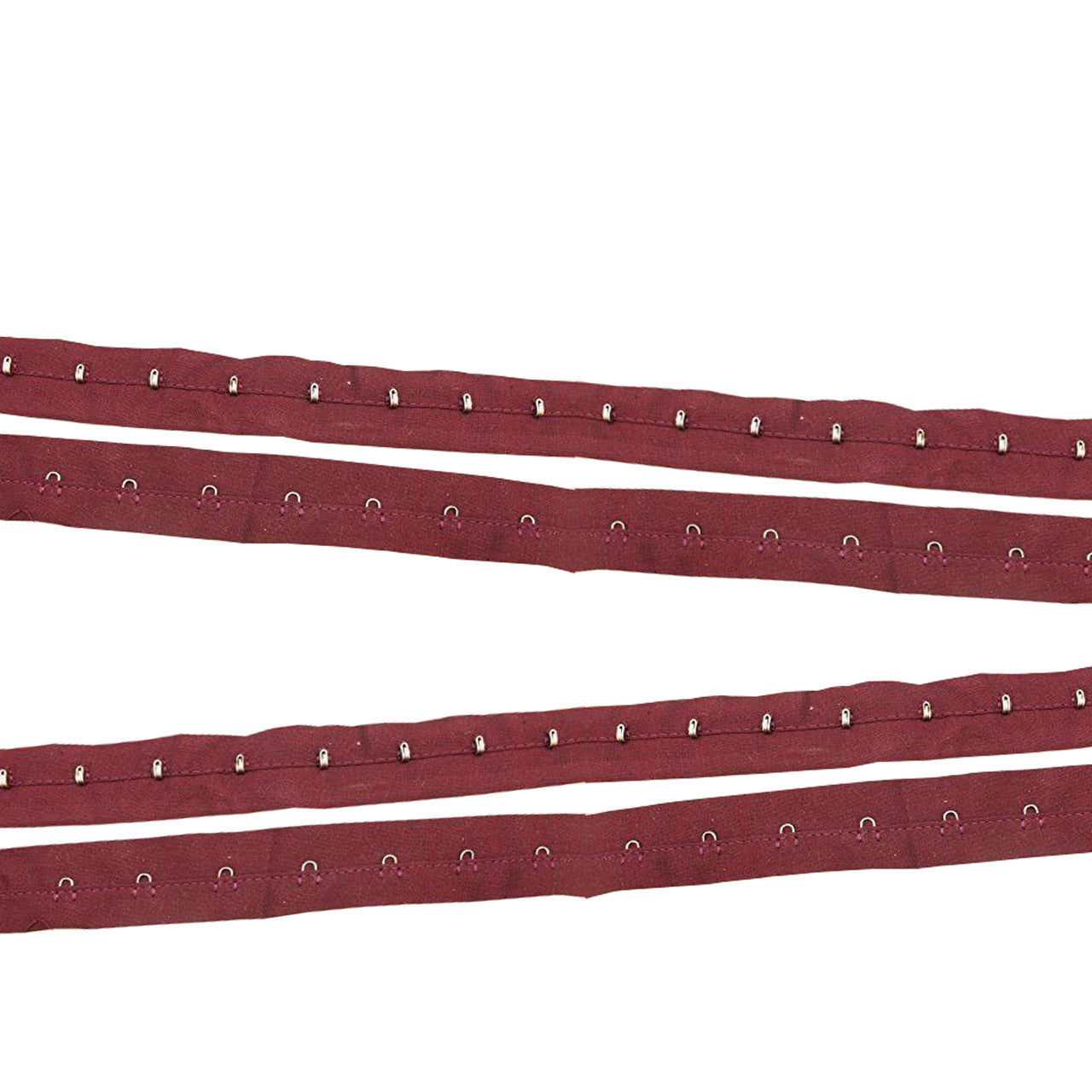 27mm Hook And Eye Tape - Burgundy