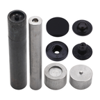 Flat Cap S Spring Press Studs with Fixing Hand Tool (10 Sets)