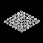 Sew-On Diamante Motif - 160mm x 100mm - Silver