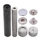 Flat Cap S Spring Press Studs with Fixing Hand Tool (10 Sets)