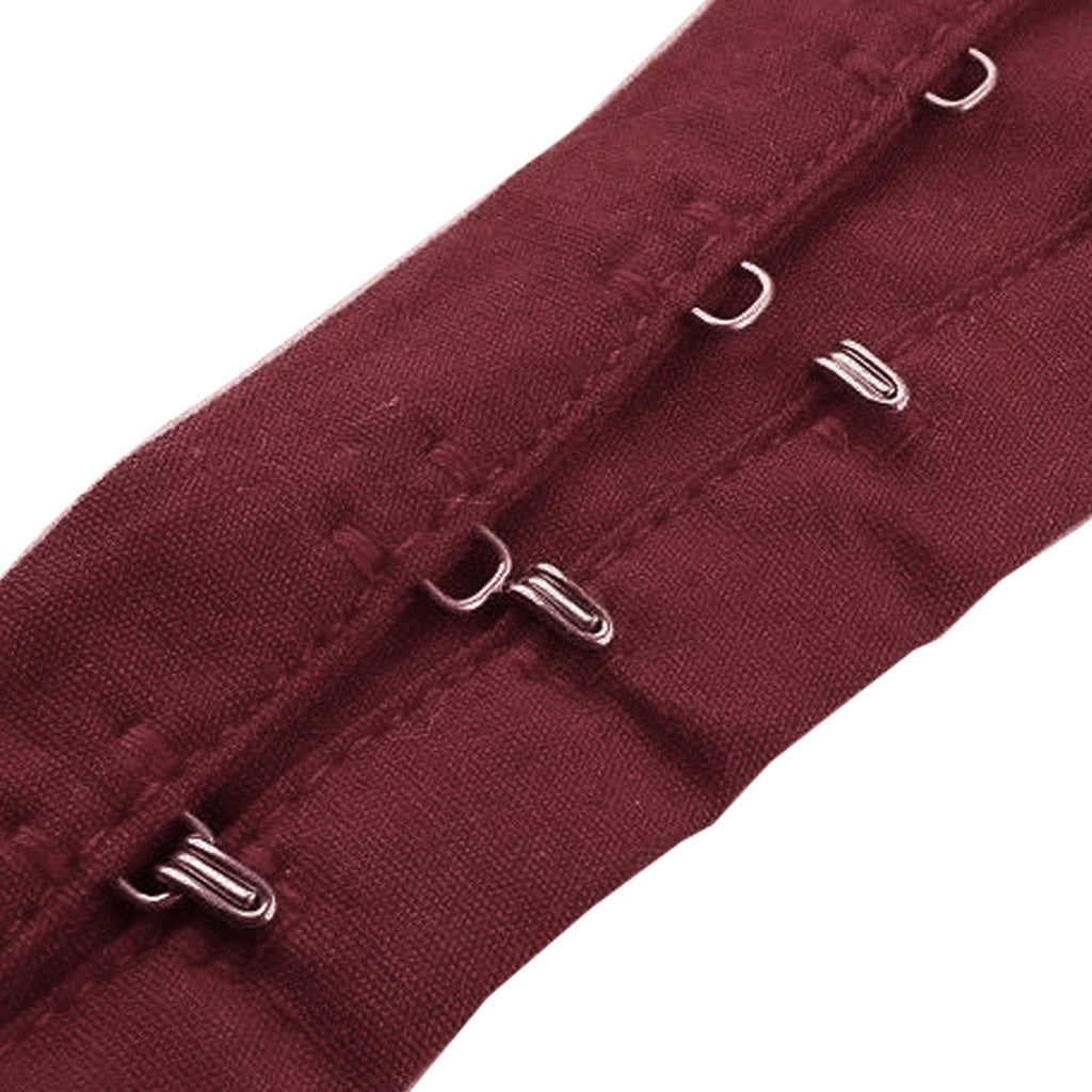 27mm Hook And Eye Tape - Burgundy