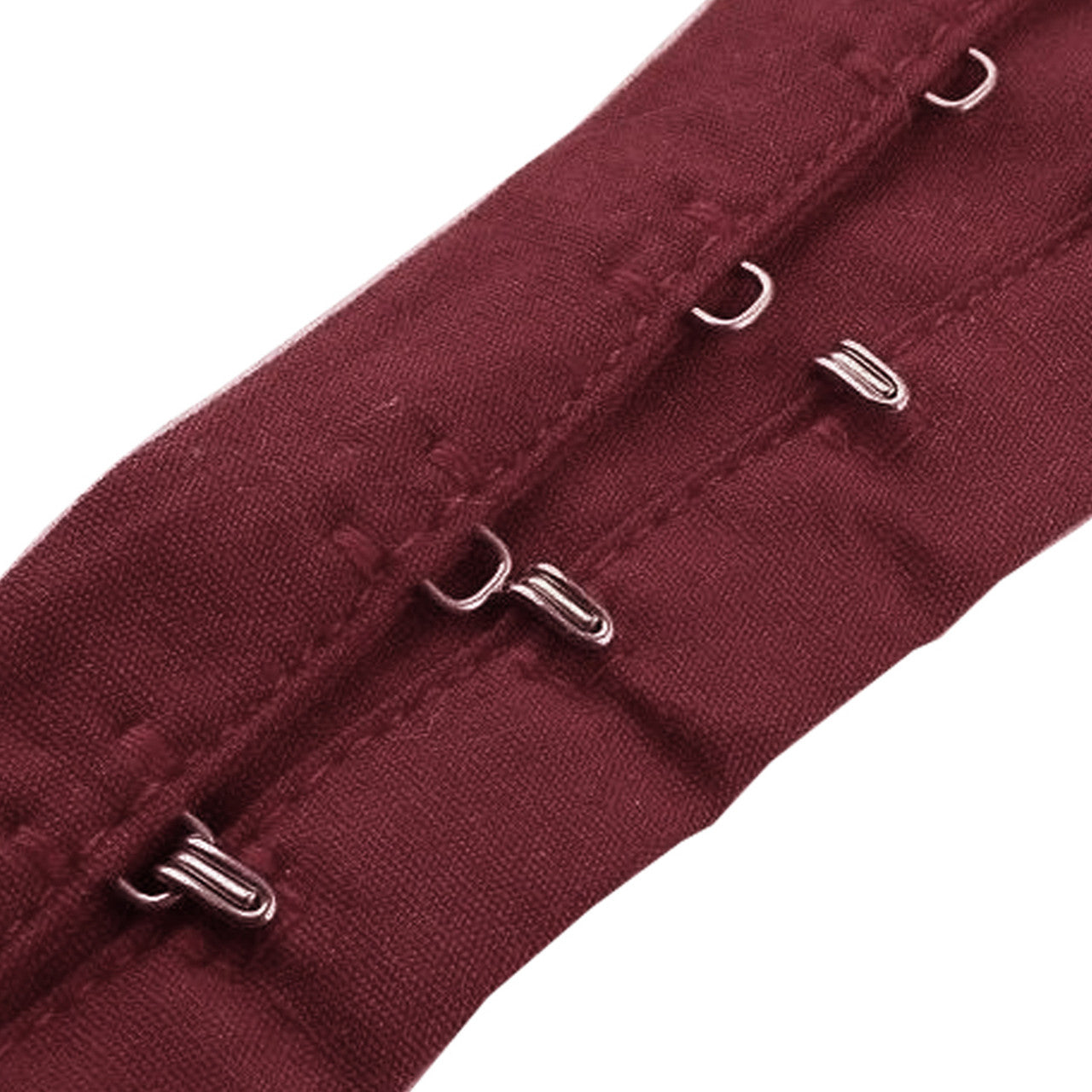 27mm Hook And Eye Tape - Burgundy
