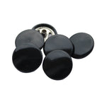 15mm S Spring Press Studs with Coloured Caps and Silver Components (10 Sets)