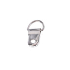 10mm Metal Single Hole D-Ring Hooks (Pack of 2)