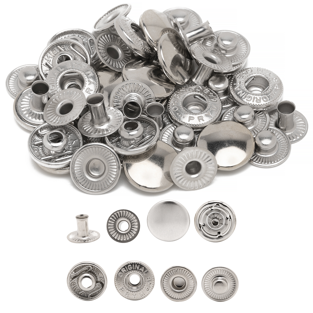 PRYM 15mm S Spring Press Studs - Pack of 10