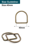 Welded Metal D-Rings - (Pack of 10)