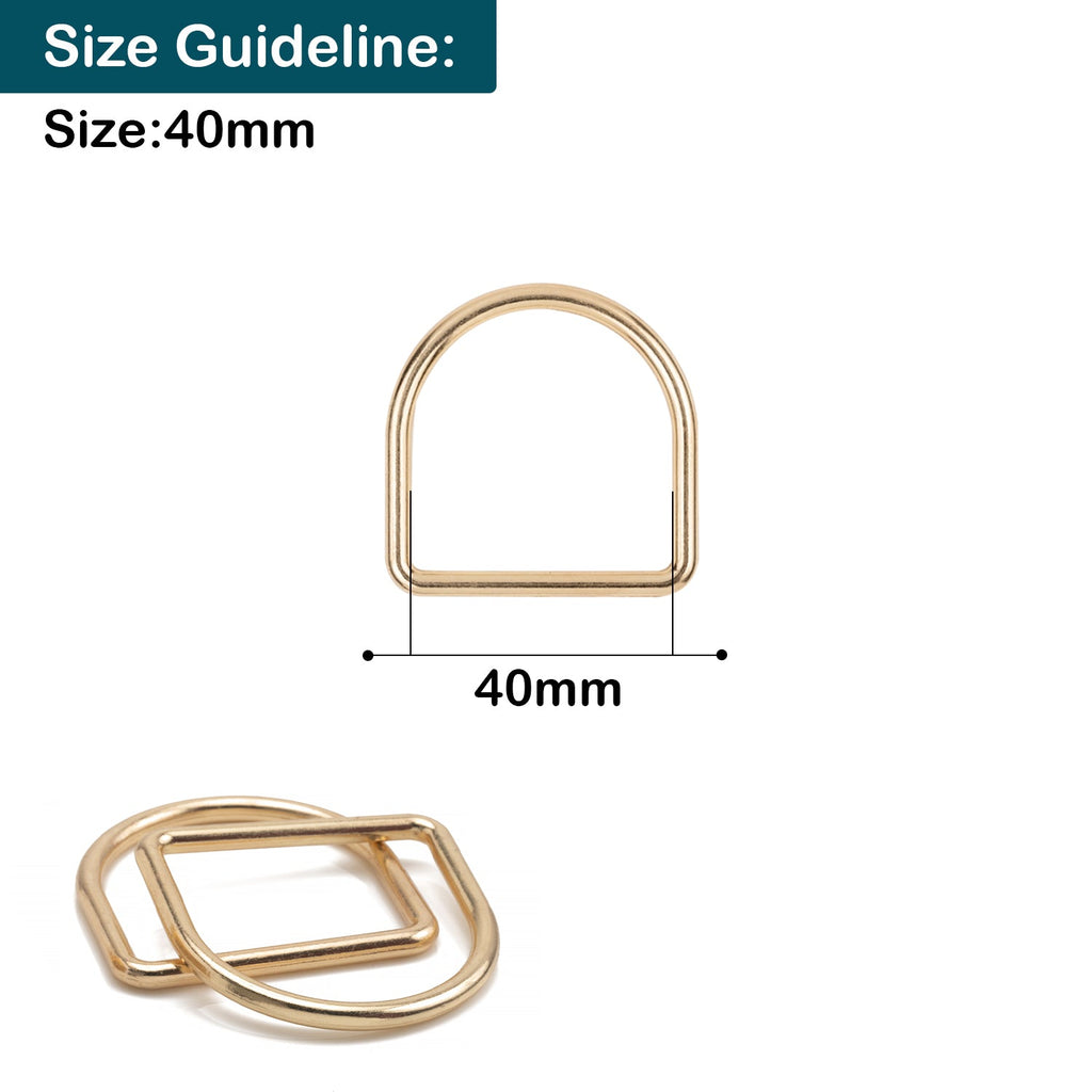 Welded Metal D-Rings - (Pack of 10)