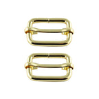 Non-Welded Metal Triglide Slider Buckles (Pack of 2)