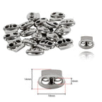 Metal Cord Lock Spring Loaded Stop Toggle Fastener - (Pack of 2)