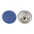 15mm S Spring Press Studs with Coloured Caps and Silver Components (10 Sets)