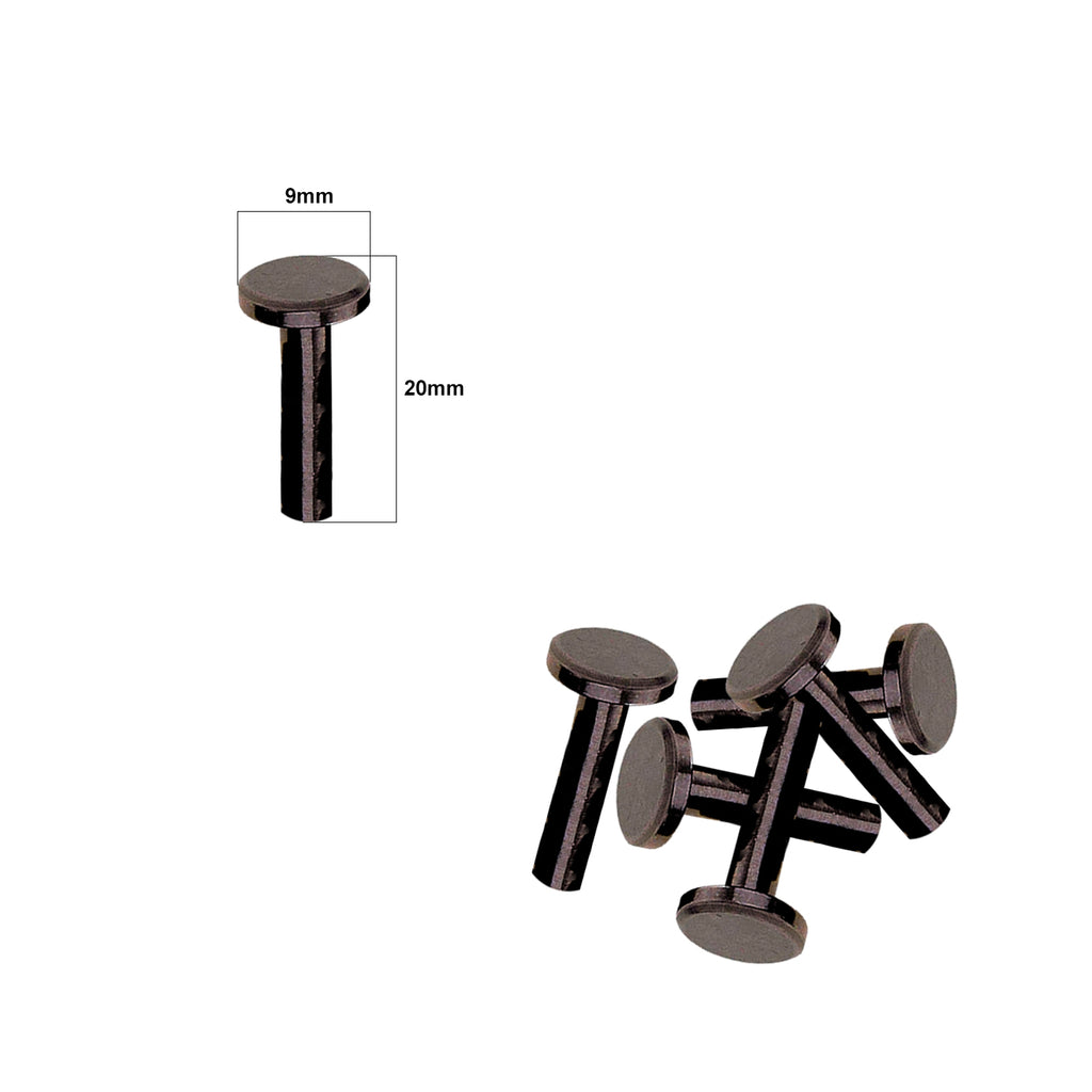 Chicago Screw Flat Head Rivets (Pack of 10)