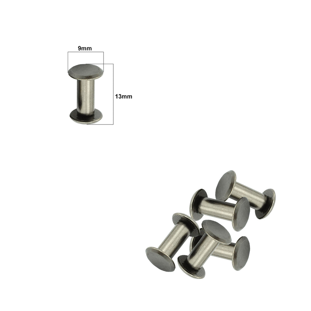 Chicago Screw Flat Head Rivets (Pack of 10)