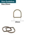 Welded Metal D-Rings - (Pack of 10)