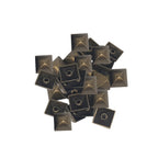 15mm Plastic Pyramids with Rivets (Pack of 100)