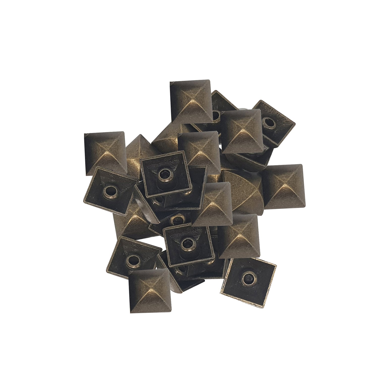 15mm Plastic Pyramids with Rivets (Pack of 100)