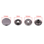 4-Part Flat Cap Press Studs (10 Sets)