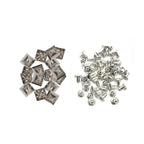 15mm Plastic Pyramids with Rivets (Pack of 100)