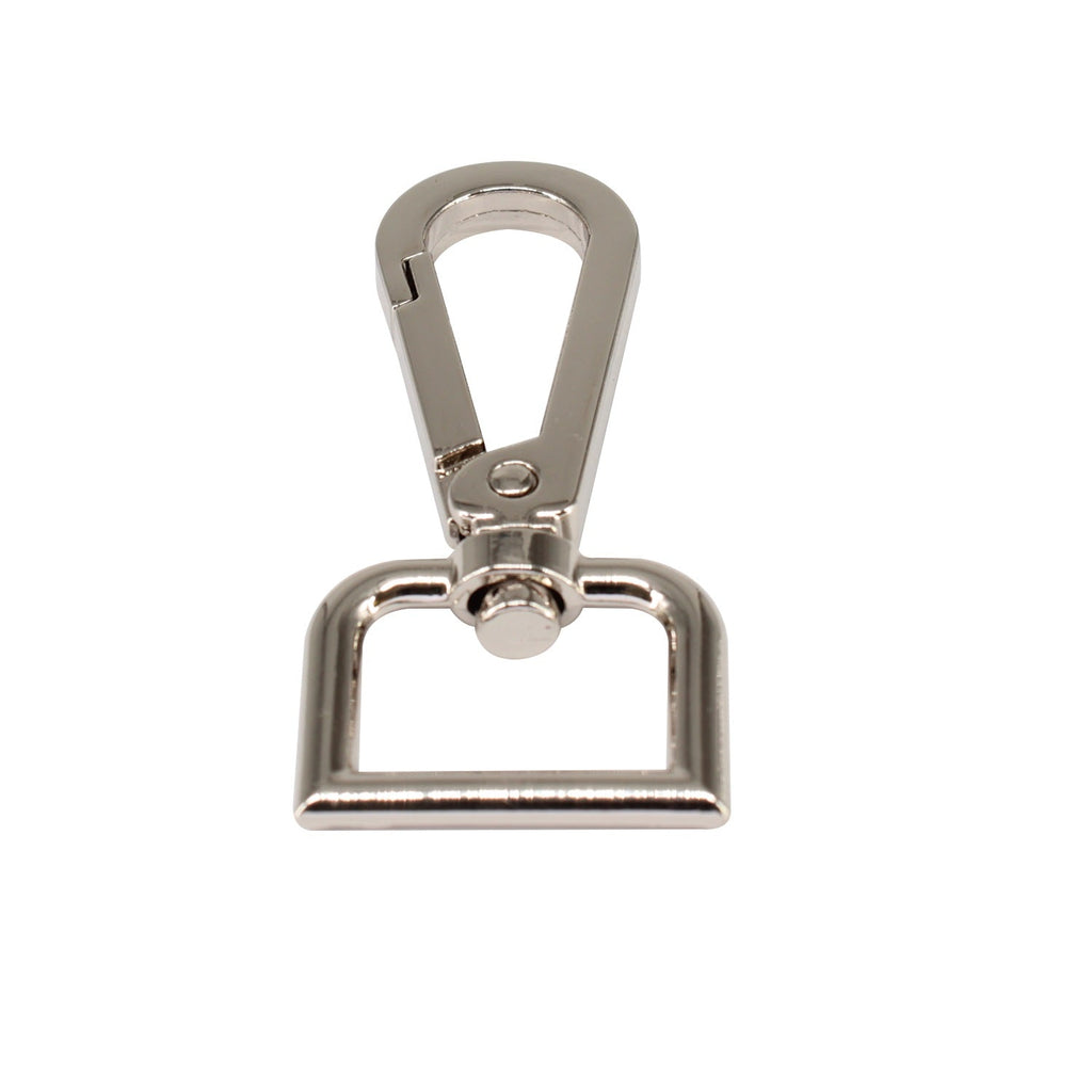 Swivel Lobster Clasp Keyring Fastener Hook with D-Ring (Pack of 1)