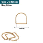 Welded Metal D-Rings - (Pack of 10)