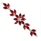 Sew-On Diamante Flower Motif