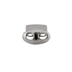 Metal Cord Lock Spring Loaded Stop Toggle Fastener - (Pack of 2)