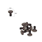 Chicago Screw Flat Head Rivets (Pack of 10)