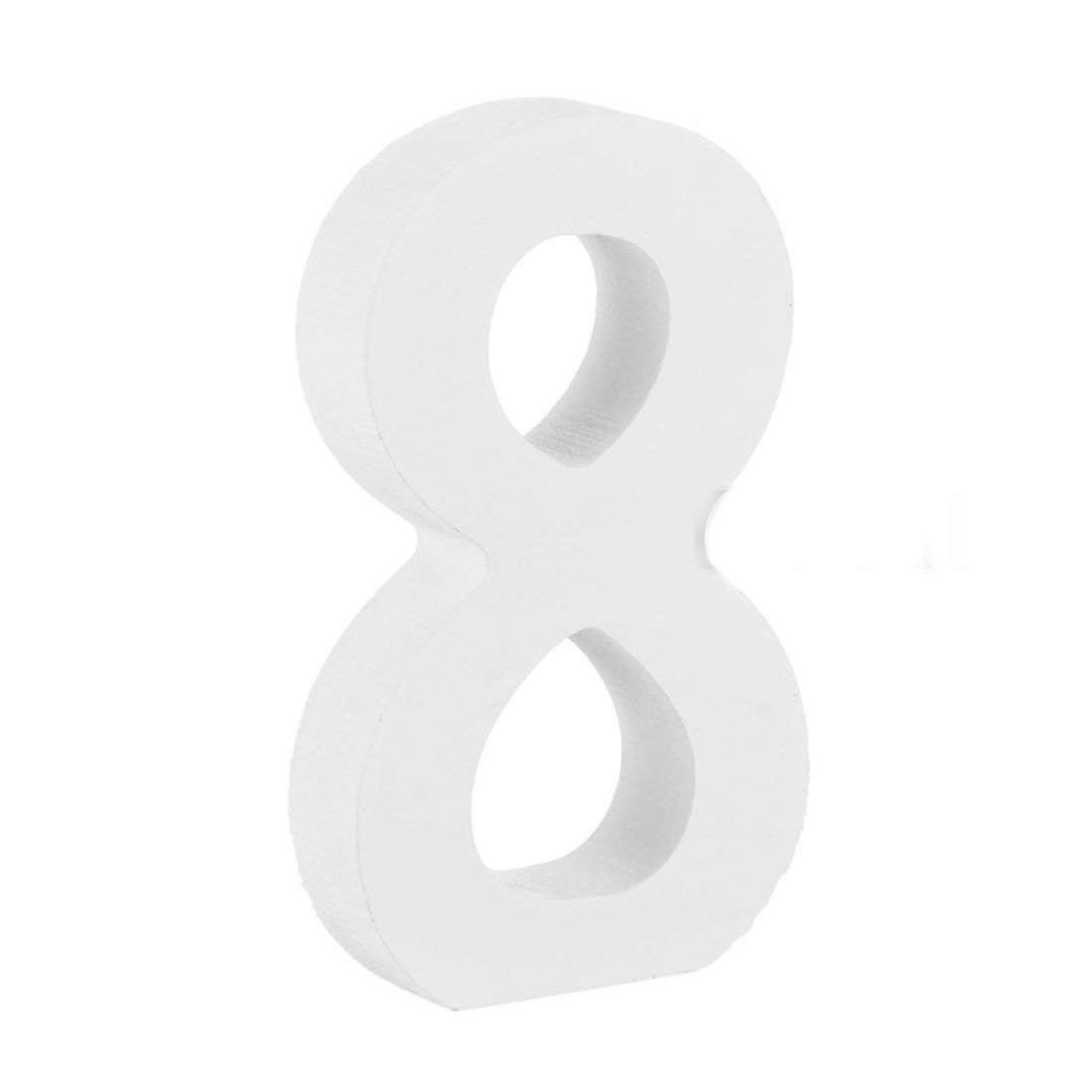 Large Wooden Flat Bottom Number