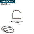 Welded Metal D-Rings - (Pack of 10)