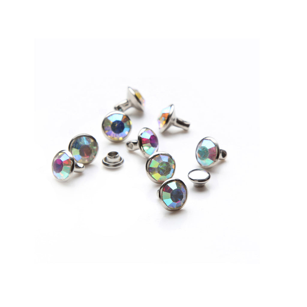10mm Diamante Rivets (Pack of 10)