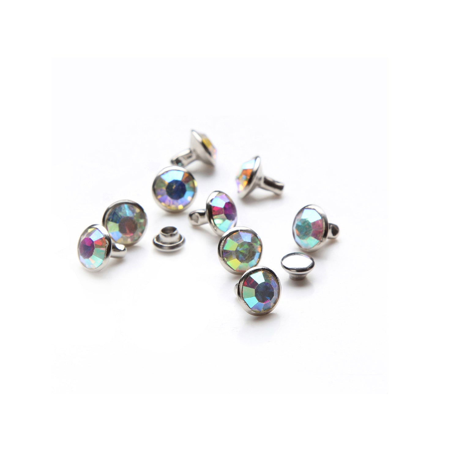 10mm Diamante Rivets (Pack of 10)