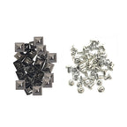 15mm Plastic Pyramids with Rivets (Pack of 100)