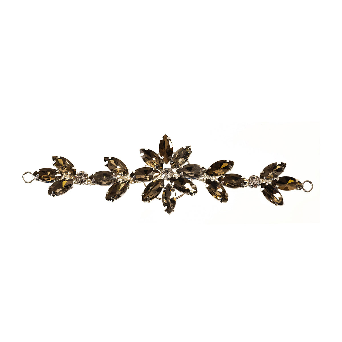 Sew-On Diamante Flower Motif