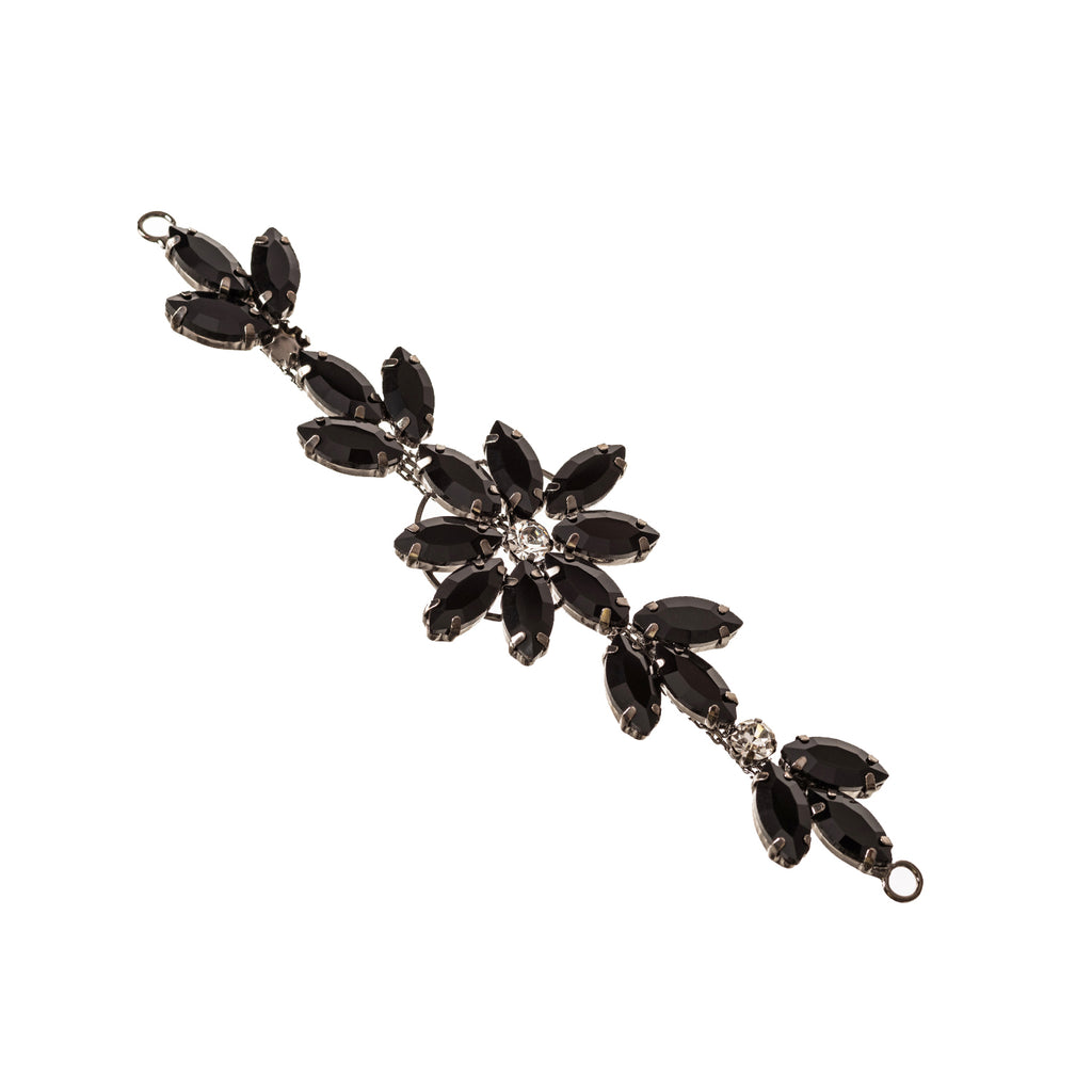 Sew-On Diamante Flower Motif