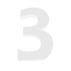 Large Wooden Flat Bottom Number