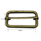 Non-Welded Metal Triglide Slider Buckles (Pack of 2)