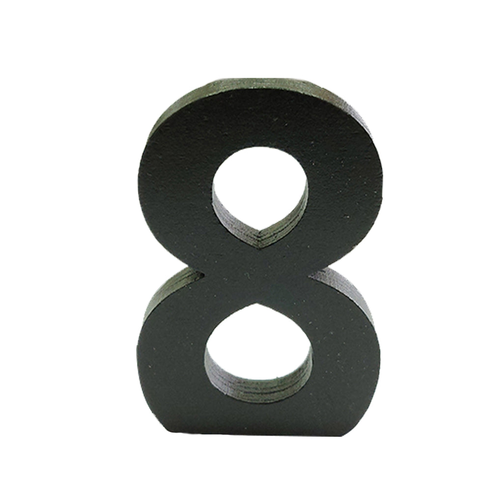Large Wooden Flat Bottom Number