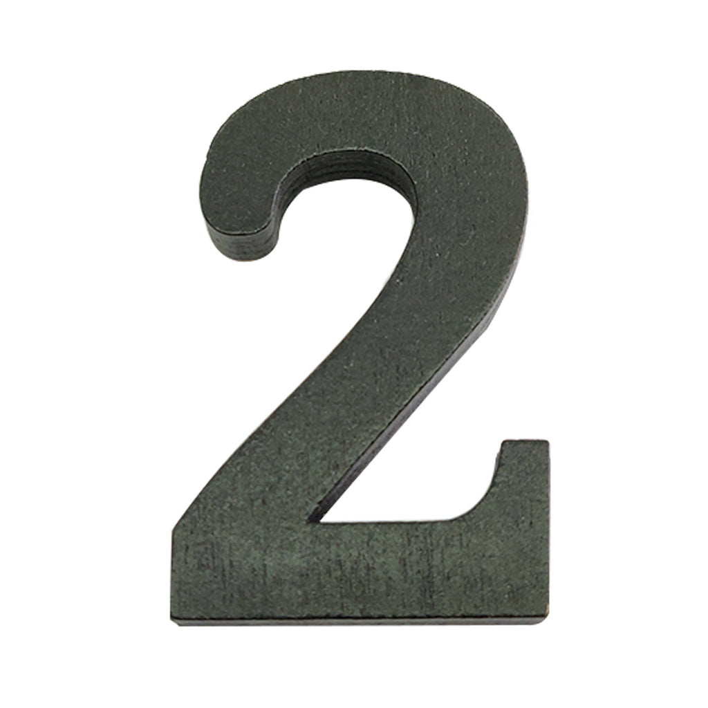 Large Wooden Flat Bottom Number