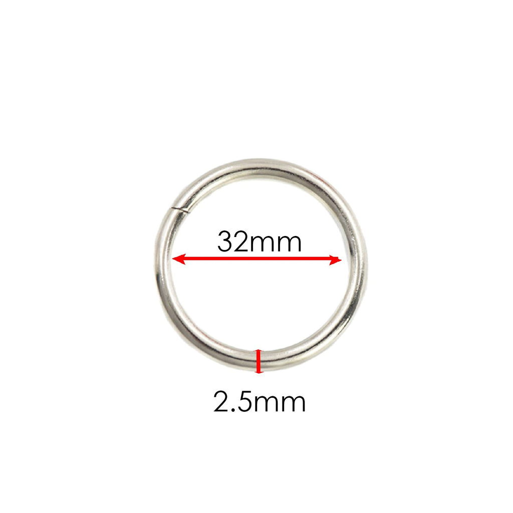 Stainless Steel Non-Welded O Rings - (Pack of 2)