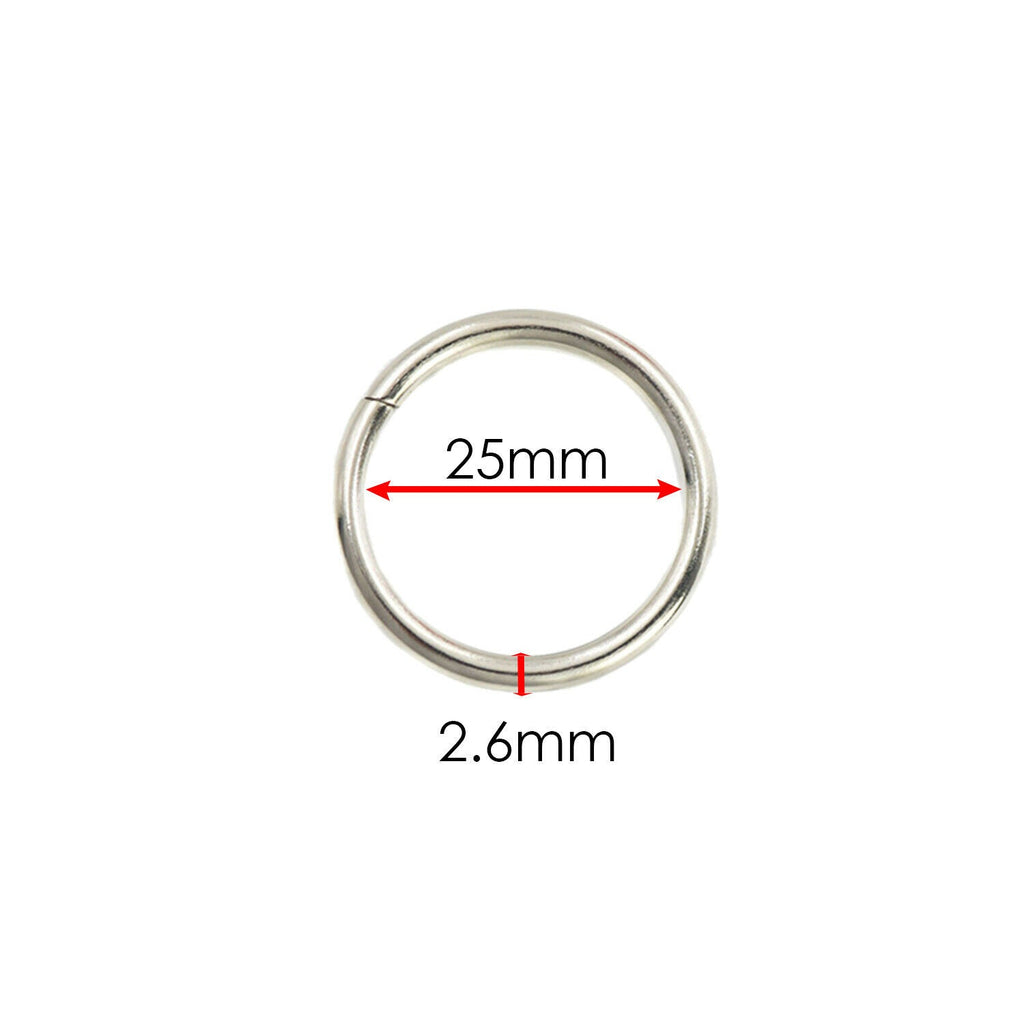 Stainless Steel Non-Welded O Rings - (Pack of 2)