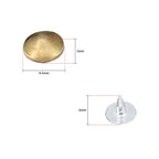 Brass Low Elevation Cone Studs with Base Pin - (Pack of 100)