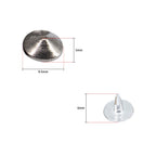 Brass Low Elevation Cone Studs with Base Pin - (Pack of 100)
