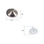 Brass Low Elevation Cone Studs with Base Pin - (Pack of 100)