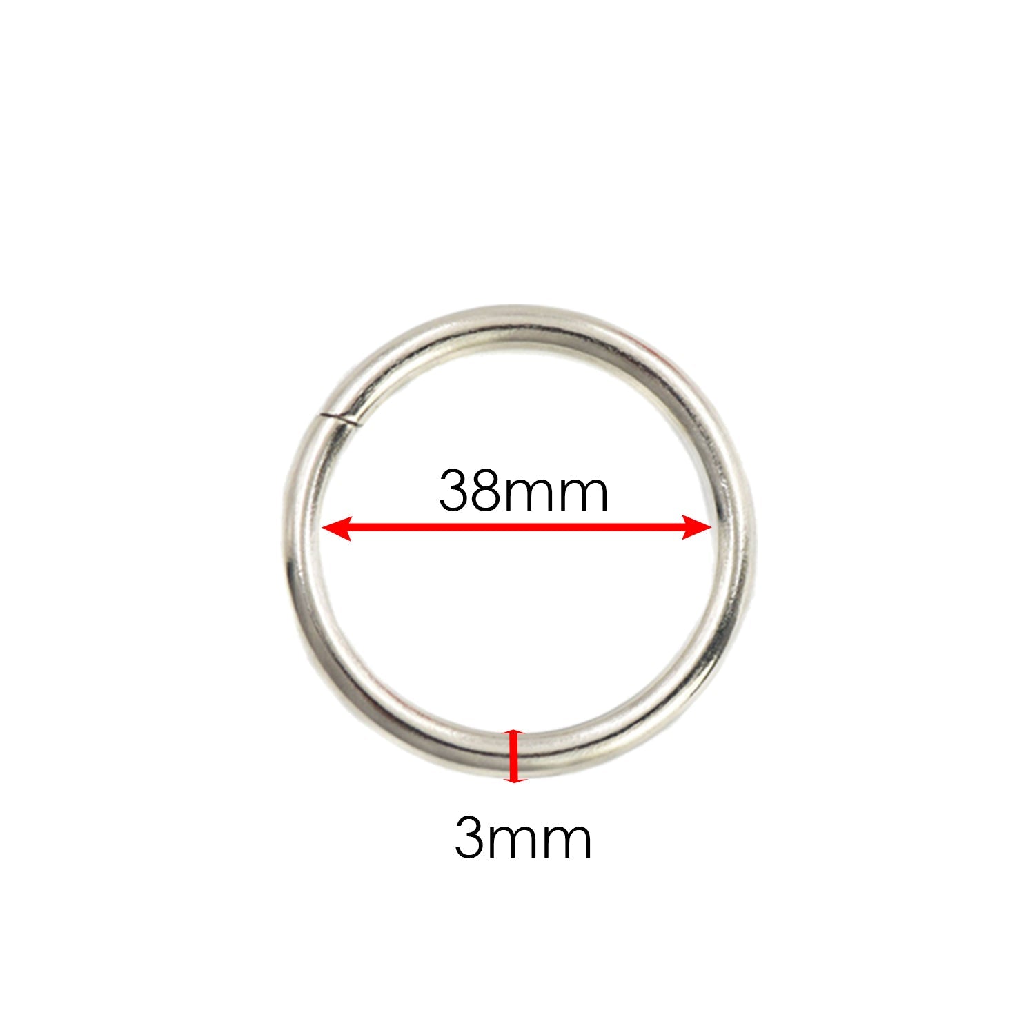Stainless Steel Non-Welded O Rings - (Pack of 2)