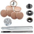 4-Part Press Studs with Hand Fixing Tool - Small